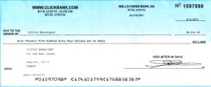 Chèque Clickbank