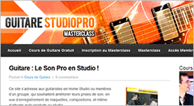 Guitare StudioPro Masterclass Guitare: le Son Pro en Studio